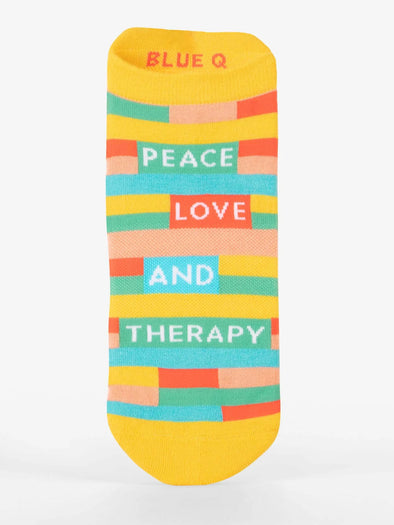 Peace Love & Therapy Sneaker Socks S/M