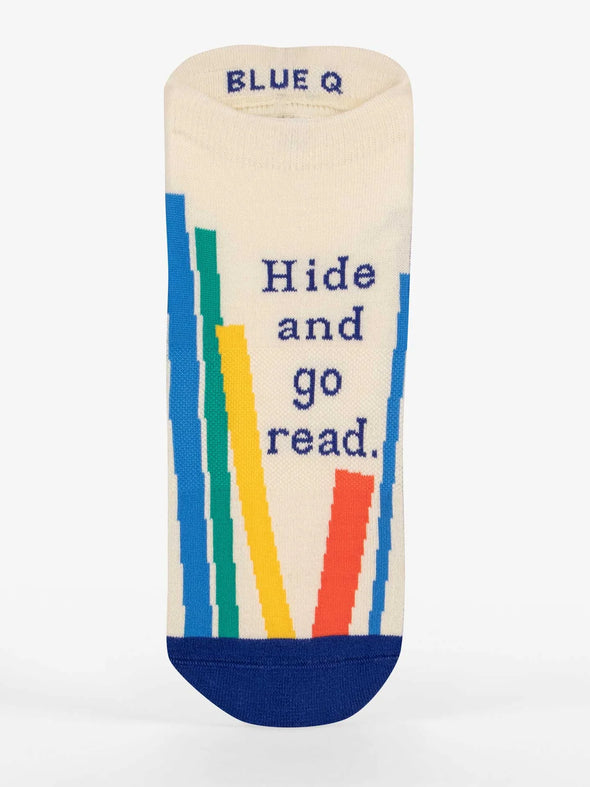 Hide And Go Read Sneaker Socks S/M