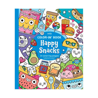 Color-in' Book: Happy Snacks Coloring Book