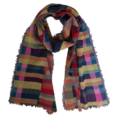 Theo Scarf in Multi/Pink