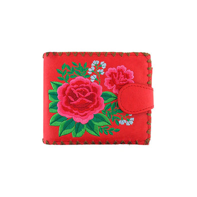 Cherry Blossom & Butterfly Embroidered Medium Wallet in Red – Jacque  Michelle