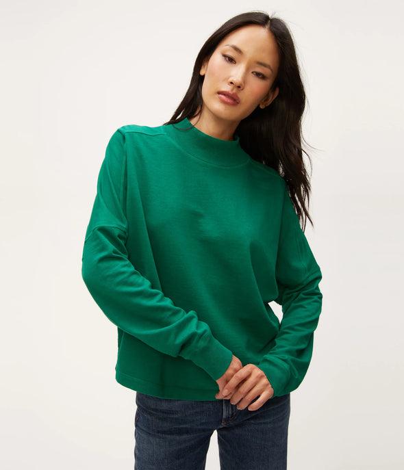 Mila Peppermint Mockneck Sweatshirt