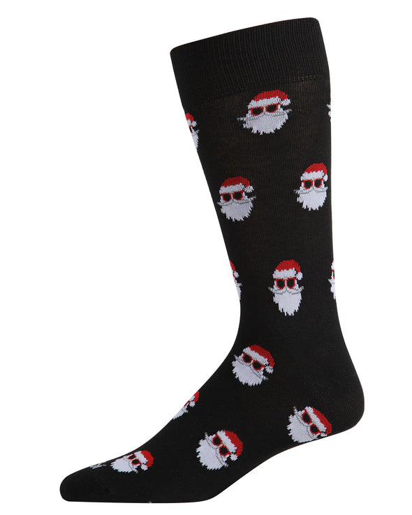 Men's Santa Shades Socks in Black