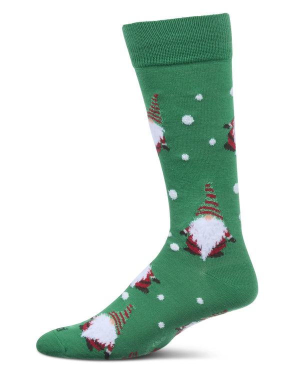 Men's Gnome For The Holiday Socks in Green