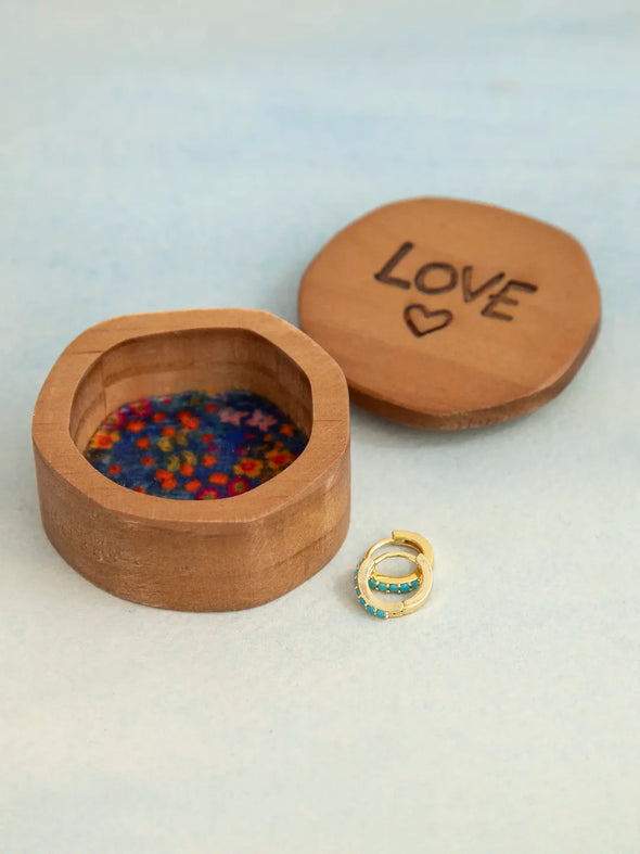 Sentiment Wooden Keepsake Box - Love Heart