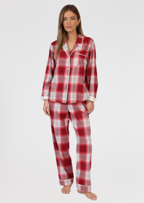 Red Plaid PJ Set