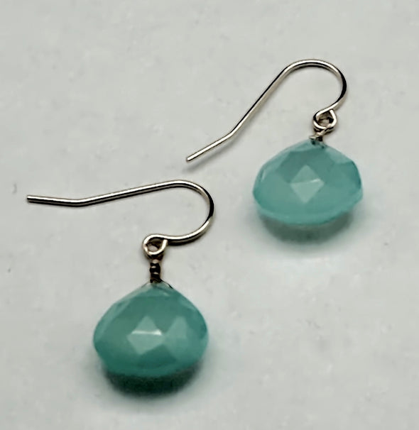 Chalcedony Briolette Earrings