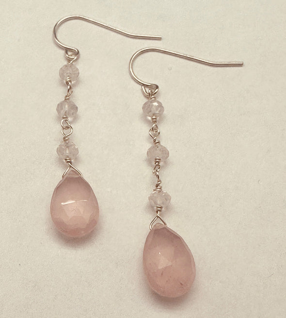 Rose Quartz Earrings