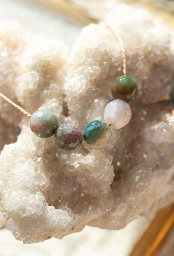 Fancy Jasper Intention Necklace for Peace