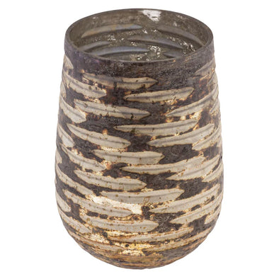 Rustic Votive Large Barrel