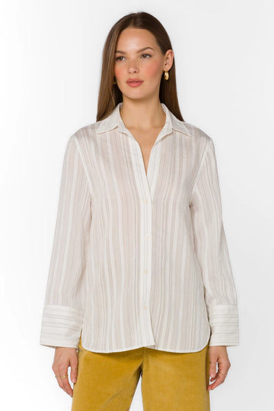 Kennedy White/Black Stripe Shirt