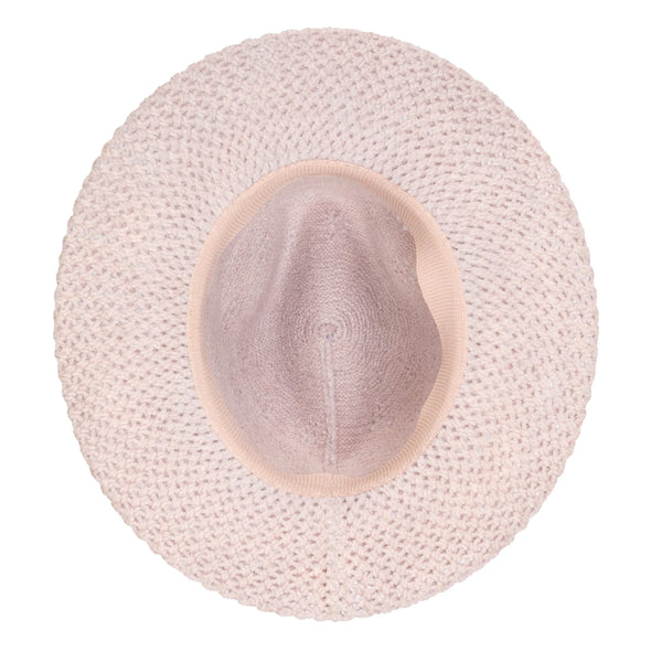 Walnut Grove Chenille Fedora in Blush