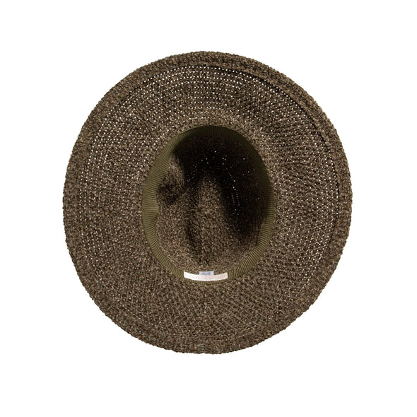 Chenille Knit Fedora in Olive