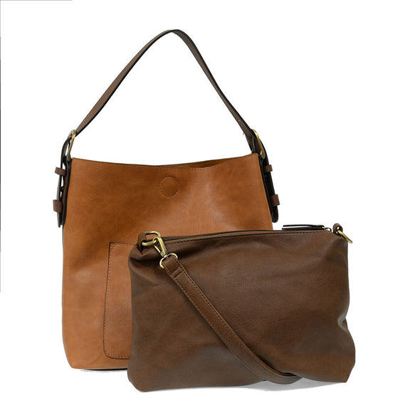 Classic Hobo Handbag in Hazelnut/Coffee