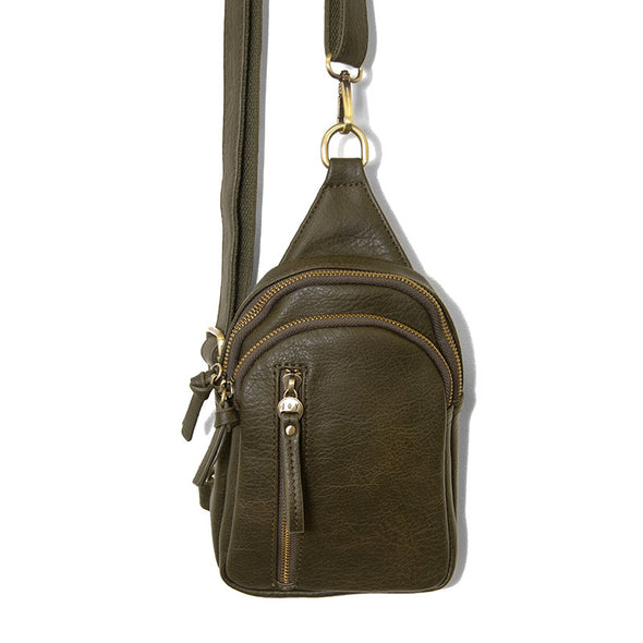 Skyler Sling Bag in Dark Moss