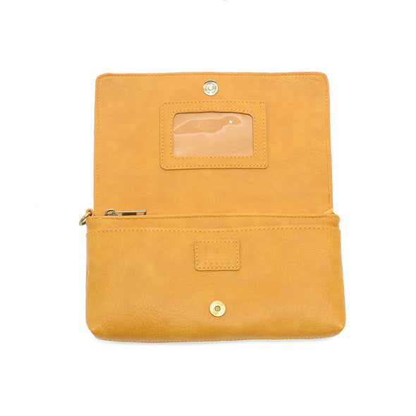 Everly Organizer Flap Crossbody in Honey