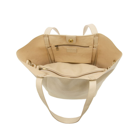 Vida Carryall Tote in Ivory