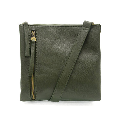 Dawn Multi Pocket Compact Crossbody Bag in Hunter Green