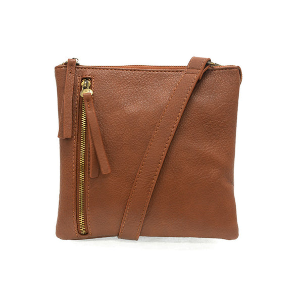 Dawn Multi Pocket Compact Crossbody Bag in Walnut