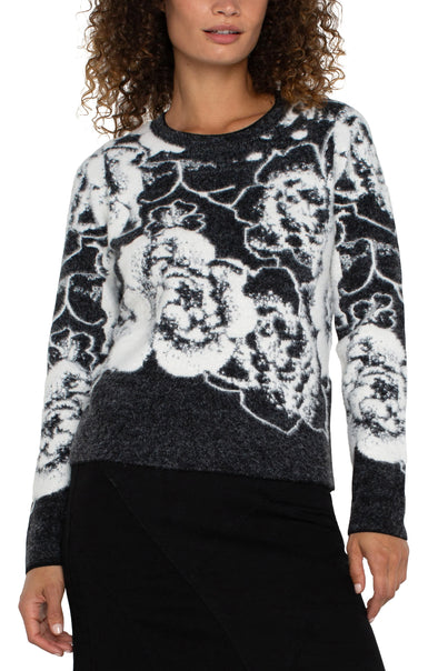 Black & White Floral Sweater