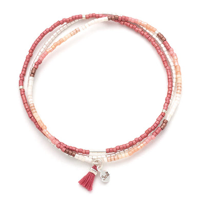 Chromacolor Miyuki Bracelet Trio - Blush Multi/Silver