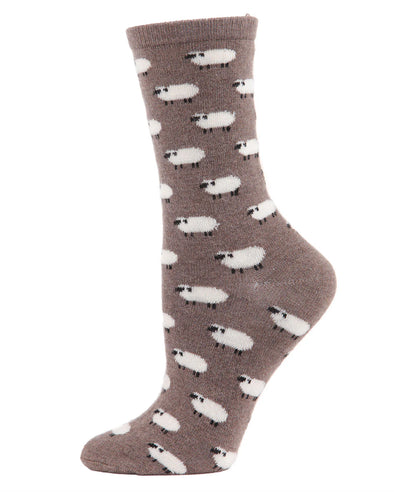 Sheep Cashmere Socks in Hemp Heather