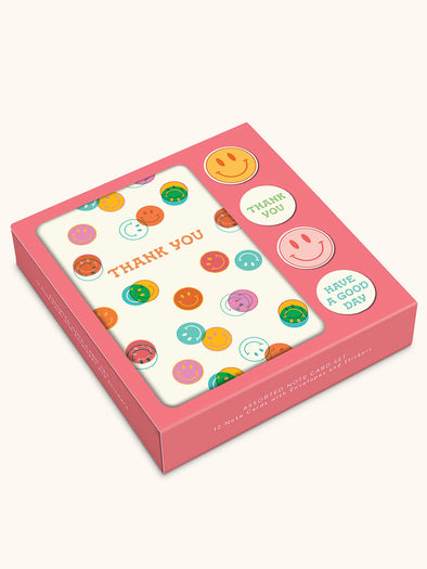 Be All Smiles Note Card Set with Stickers