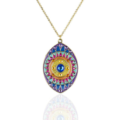 Rehana Crystal Evil Eye Necklace