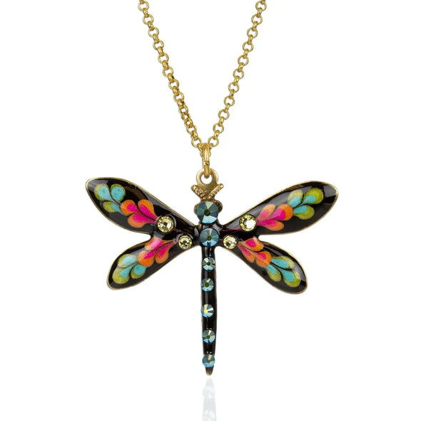 Kahala Rose Jill's Garden Crystal Dragonfly Necklace