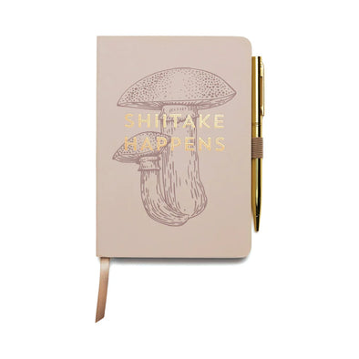 Vintage Sass Notebook with Pen - Shittake Happens