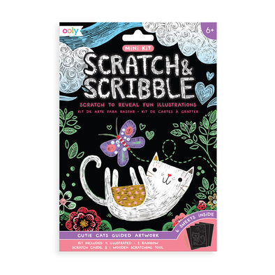 Mini Scratch & Scribble Art Kit Cutie Cats