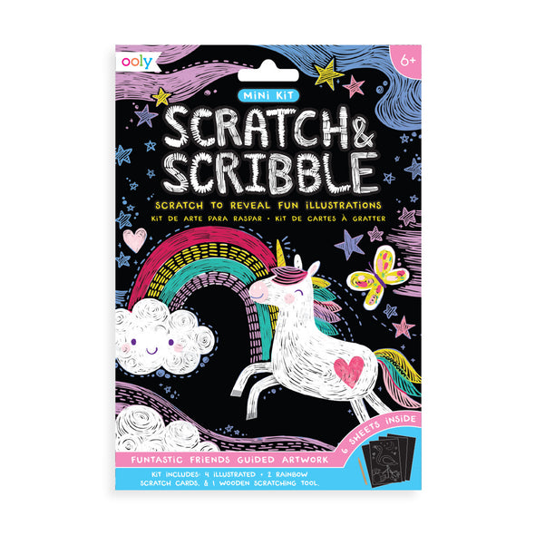 Mini Scratch & Scribble Art Kit Funtastic Friends