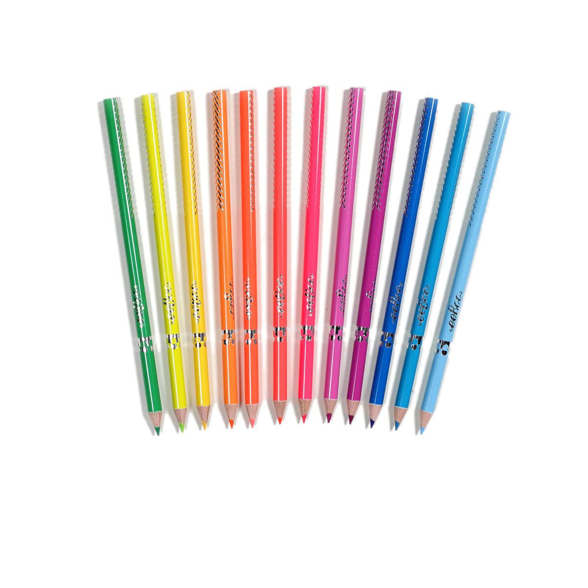 eeBoo Shark 12 Special Biggie Color Pencils