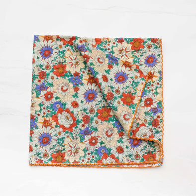 Bridgette Floral Scarf in Orange