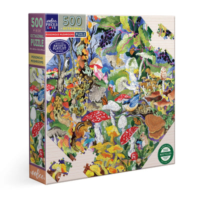 Poisonous Mushrooms 500 Piece Octagon Puzzle