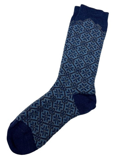 Alpaca Socks in Scandia Blue - Medium