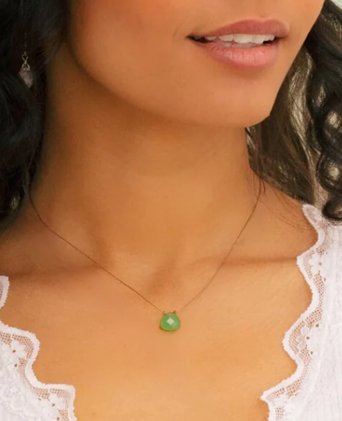 Jade Green Crystal Soul Shine Necklace for Embrace the Journey