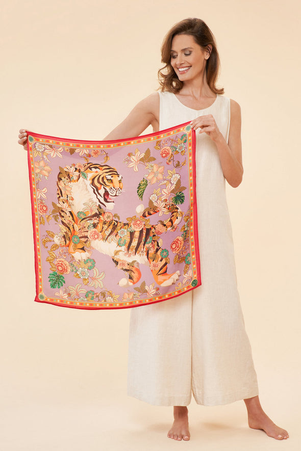 Prancing Tiger Scarf