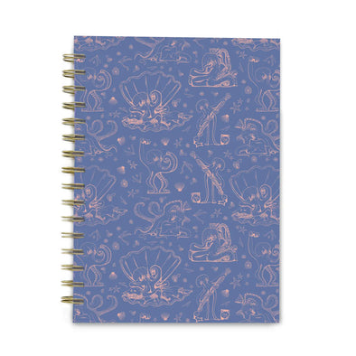 Octopus Toile Spiral Notebook - Lavender + Cora