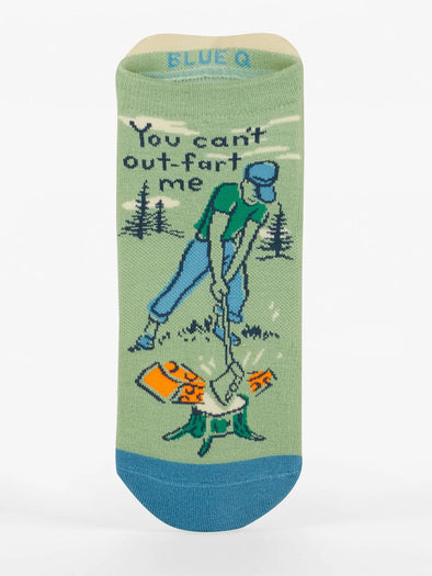 You Can't Out-Fart Me Sneaker Socks L/XL