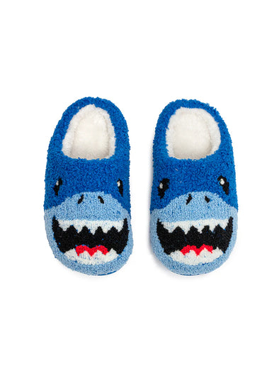 Kid's Blue Shark Slippers