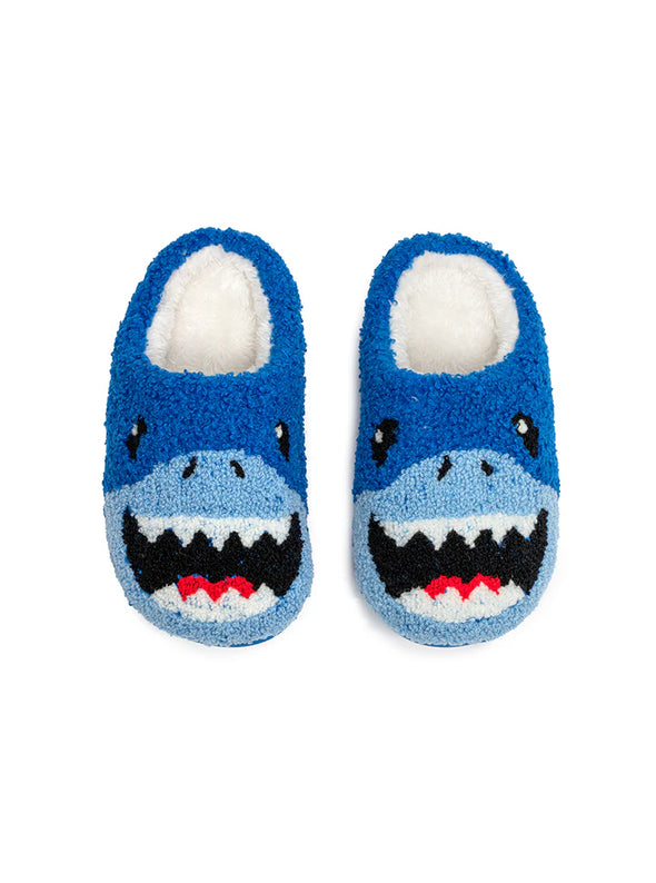 Kid's Blue Shark Slippers