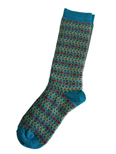 Alpaca Socks in Montage Turquoise - Medium