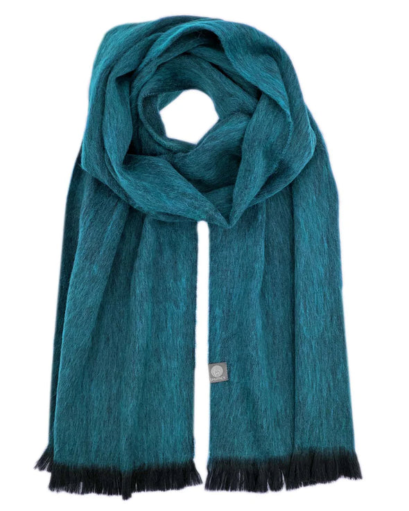 Alpaca Scarf in Midnight Turquoise