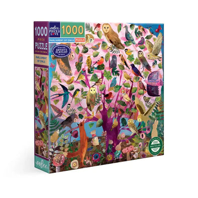 Parliament of Owls - 1,000 Piece Jigsaw Puzzle