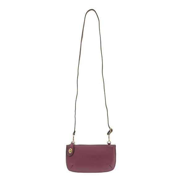 Mini Crossbody Wristlet Clutch in Plum