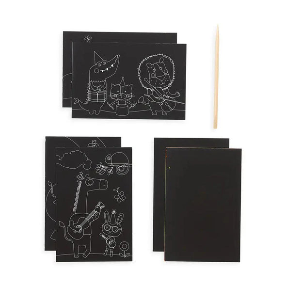 Mini Scratch & Scribble Art Kit - Safari Party