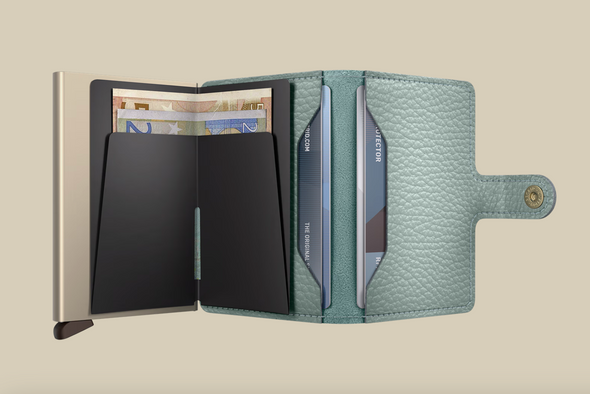 Miniwallet in Pebble Sea Green