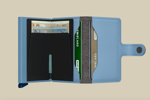 Miniwallet in Yard Powder Sky Blue