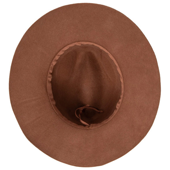 Beyond Prairie Packable Fedora in Brown